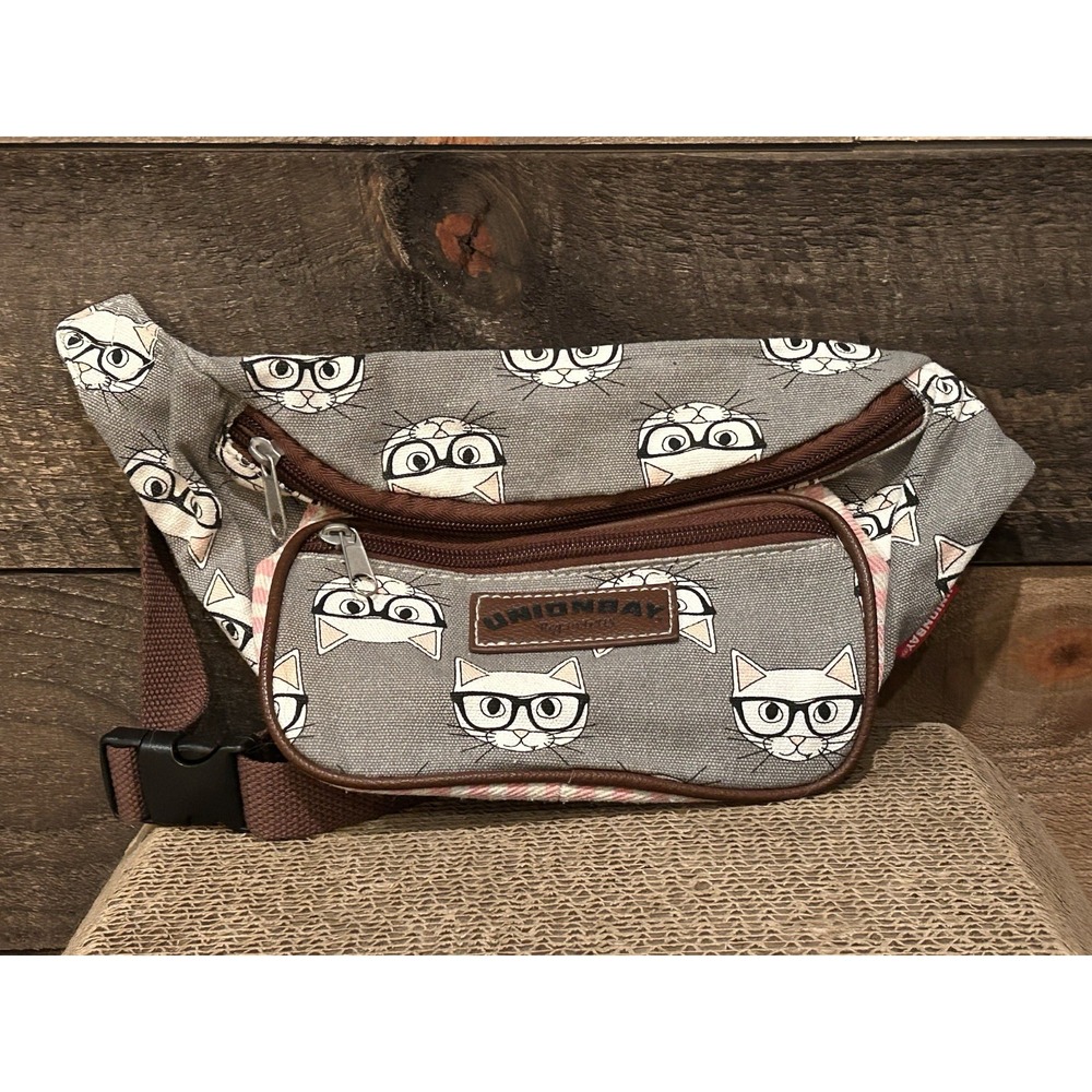 Union Bay Fanny Pack‎ With Cats Design 12 X 6 adjustable strap